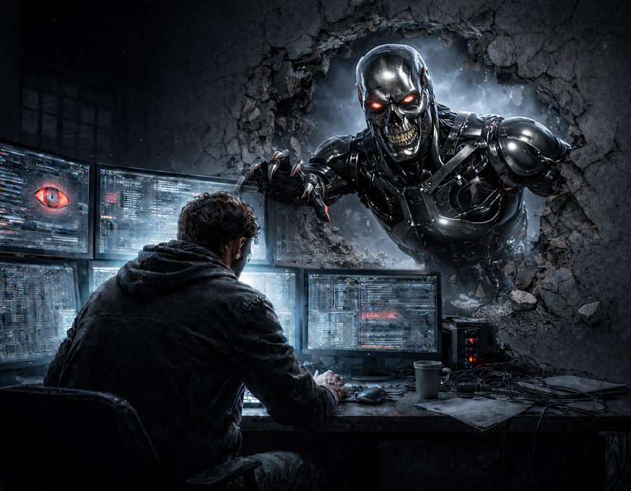 Artificial intelligence scenario artwork